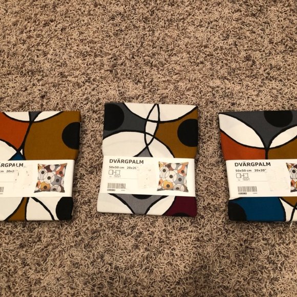 20 x 20 Pillow covers  IKEA  "Dvargpalm" - Picture 2 of 2